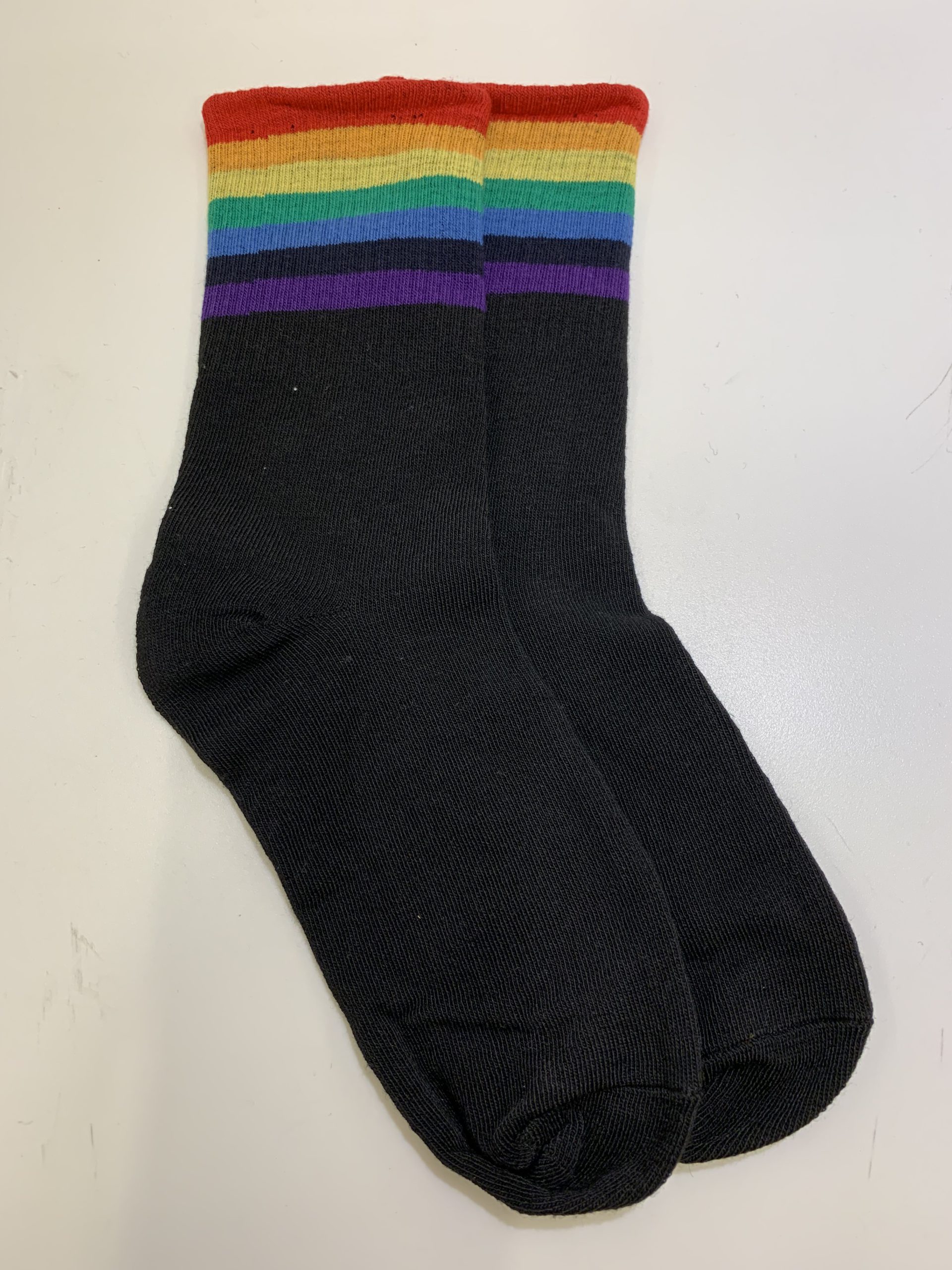 Rainbow high socks (black) - Copenhagen Pride